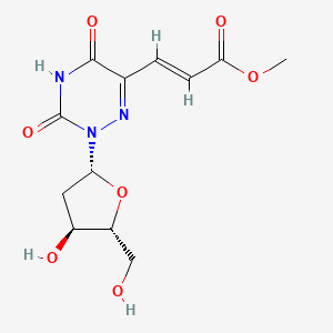 molecular formula C12H15N3O7 B3044588 (E)-5-(2-Carbomethoxyvinyl)-6-aza-2'-deoxyuridine CAS No. 100244-20-0