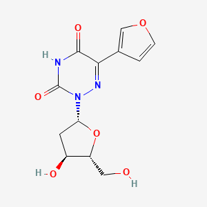 molecular formula C12H13N3O6 B3044591 5-(3-Furyl)-6-aza-2'-deoxyuridine CAS No. 100244-31-3