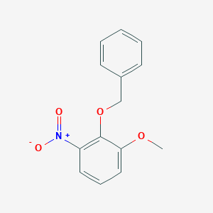 molecular formula C14H13NO4 B3044593 2-(Benzyloxy)-1-methoxy-3-nitrobenzene CAS No. 100245-10-1