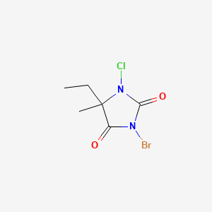 3-Bromo-1-chloro-5-ethyl-5-methylhydantoin