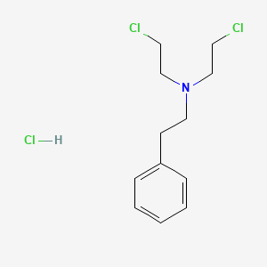 molecular formula C12H18Cl3N B3044601 双-(2-氯乙基)(2-苯乙基)胺盐酸盐 CAS No. 100249-12-5