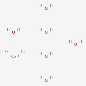 molecular formula CoH12I2O6 B3044613 Cobaltous iodide hexahydrate CAS No. 10026-19-4
