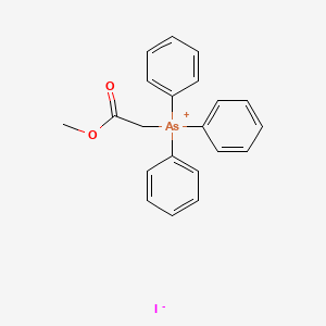 molecular formula C21H20AsIO2 B3044616 Arsonium, (2-methoxy-2-oxoethyl)triphenyl-, iodide CAS No. 100260-12-6