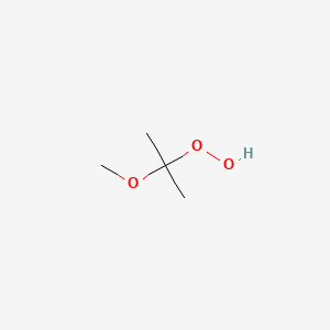 molecular formula C4H10O3 B3044621 Hydroperoxide, 1-methoxy-1-methylethyl CAS No. 10027-74-4