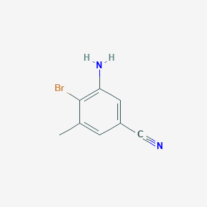 molecular formula C8H7BrN2 B3044622 3-Amino-4-bromo-5-methylbenzonitrile CAS No. 1002761-99-0