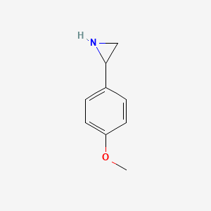molecular formula C9H11NO B3044639 2-(4-Methoxyphenyl)aziridine CAS No. 10029-91-1