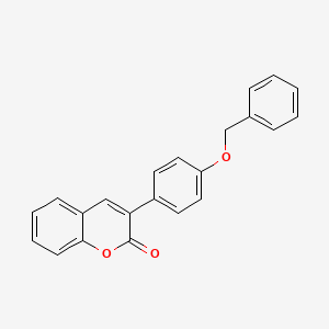 molecular formula C22H16O3 B3044640 3-[4-(Benzyloxy)phenyl]-2H-1-benzopyran-2-one CAS No. 100297-82-3