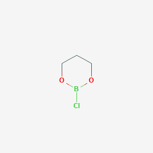 molecular formula C3H6BClO2 B3044646 2-Chloro-1,3,2-dioxaborinane CAS No. 1003-43-6