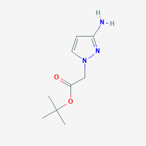 molecular formula C9H15N3O2 B3044652 (3-Amino-pyrazol-1-yl)-acetic acid tert-butyl ester CAS No. 1003011-06-0