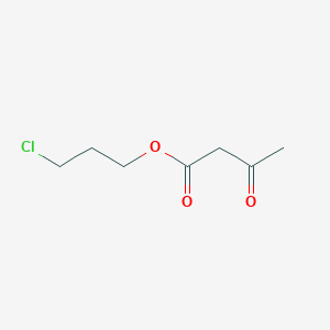 molecular formula C7H11ClO3 B3044655 Butanoic acid, 3-oxo-, 3-chloropropyl ester CAS No. 100304-79-8