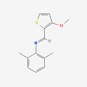 (E)-N-(2,6-Dimethylphenyl)-1-(3-methoxythiophen-2-yl)methanimine