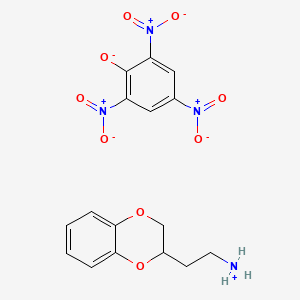 molecular formula C16H16N4O9 B3044658 1,4-Benzodioxan-2-ethylamine picrate CAS No. 100310-79-0