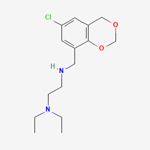 1,3-Benzodioxan-8-methylamine, 6-chloro-N-(2-(diethylamino)ethyl)-