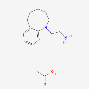 1-Benzazocine-1-ethylamine, 1,2,3,4,5,6-hexahydro-, acetate