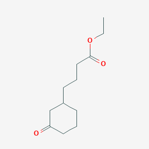 molecular formula C12H20O3 B3044664 Ethyl 4-(3-oxocyclohexyl)butanoate CAS No. 100315-21-7