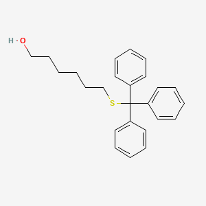molecular formula C25H28OS B3044705 6-Tritylsulfanylhexan-1-ol CAS No. 100360-57-4
