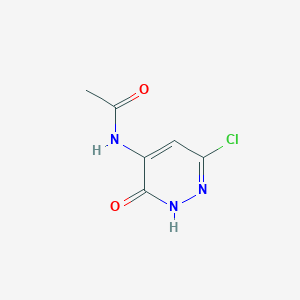 N-(6-Chloro-3-oxo-2,3-dihydropyridazin-4-yl)acetamide