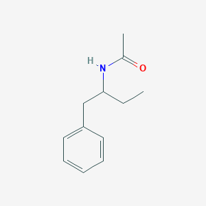 molecular formula C12H17NO B3044710 Acetamide, N-[1-(phenylmethyl)propyl]- CAS No. 100368-58-9