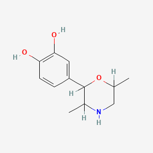 4-(3,6-Dimethyl-2-morpholinyl)pyrocatechol