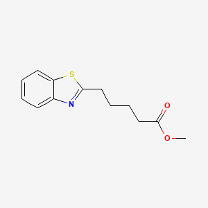 molecular formula C13H15NO2S B3044724 Methyl 5-(1,3-benzothiazol-2-yl)pentanoate CAS No. 100372-38-1