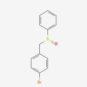 molecular formula C13H11BrOS B3044728 Benzene, 1-bromo-4-[(phenylsulfinyl)methyl]- CAS No. 100375-00-6
