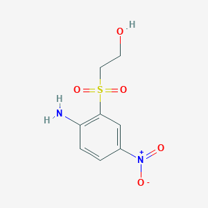 molecular formula C8H10N2O5S B3044731 Ethanol, 2-[(2-amino-5-nitrophenyl)sulfonyl]- CAS No. 100377-83-1