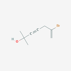 molecular formula C8H11BrO B3044734 6-Bromo-2-methylhept-6-en-3-yn-2-ol CAS No. 100379-06-4