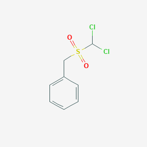 molecular formula C8H8Cl2O2S B3044735 {[(Dichloromethyl)sulfonyl]methyl}benzene CAS No. 10038-09-2