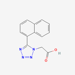 molecular formula C13H10N4O2 B3044743 1H-Tetrazole-1-acetic acid, 5-(1-naphthalenyl)- CAS No. 100382-57-8