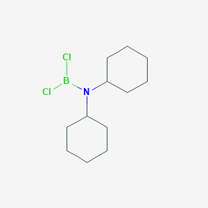 molecular formula C12H22BCl2N B3044744 1,1-Dichloro-N,N-dicyclohexylboranamine CAS No. 100384-01-8