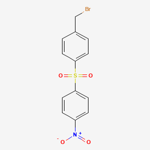 molecular formula C13H10BrNO4S B3044761 Benzene, 1-(bromomethyl)-4-[(4-nitrophenyl)sulfonyl]- CAS No. 100398-04-7