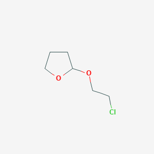 molecular formula C6H11ClO2 B3044764 Tetrahydrofuran, 2-(2-chloroethoxy) CAS No. 1004-31-5