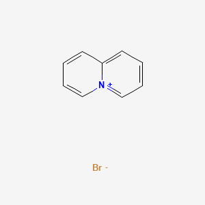 molecular formula C9H8BrN B3044768 Quinolizinium, bromide CAS No. 1004-95-1