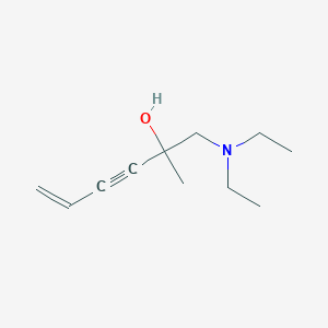 molecular formula C11H19NO B3044770 1-(Diethylamino)-2-methylhex-5-EN-3-YN-2-OL CAS No. 100400-20-2