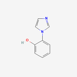 molecular formula C9H8N2O B3044772 2-(1H-咪唑-1-基)苯酚 CAS No. 10041-04-0