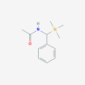 N-[Phenyl(trimethylsilyl)methyl]acetamide