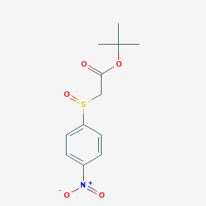 Acetic acid, [(4-nitrophenyl)sulfinyl]-, 1,1-dimethylethyl ester
