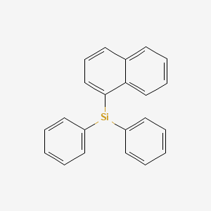 molecular formula C22H17Si B3044793 Silane, 1-naphthalenyldiphenyl- CAS No. 100447-84-5