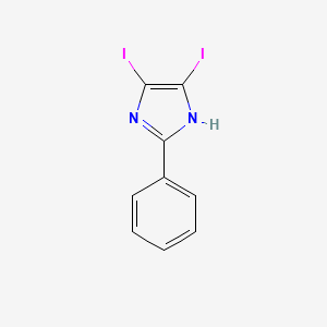 molecular formula C9H6I2N2 B3044799 4,5-Diiodo-2-phenyl-1H-imidazole CAS No. 10045-66-6