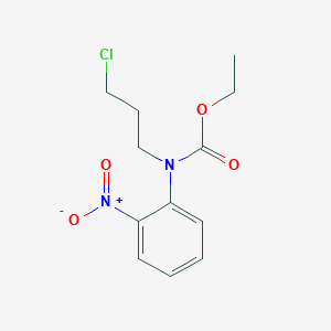 molecular formula C12H15ClN2O4 B3044808 Carbamic acid, (3-chloropropyl)(2-nitrophenyl)-, ethyl ester CAS No. 100460-82-0