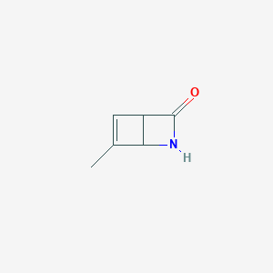 molecular formula C6H7NO B3044812 6-Methyl-2-azabicyclo[2.2.0]hex-5-en-3-one CAS No. 100465-35-8