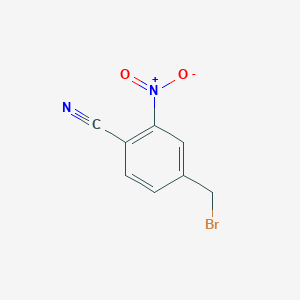molecular formula C8H5BrN2O2 B3044813 4-(Bromomethyl)-2-nitrobenzonitrile CAS No. 100466-37-3