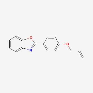 molecular formula C16H13NO2 B3044816 Benzoxazole, 2-[4-(2-propenyloxy)phenyl]- CAS No. 100476-56-0