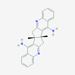 molecular formula C24H22N4 B304482 (1R,13R)-1,13-dimethyl-10,22-diazahexacyclo[11.11.0.02,11.04,9.014,23.016,21]tetracosa-2,4,6,8,10,14,16,18,20,22-decaene-3,15-diamine 