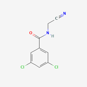molecular formula C9H6Cl2N2O B3044821 3,5-Dichloro-N-(cyanomethyl)benzamide CAS No. 100479-58-1