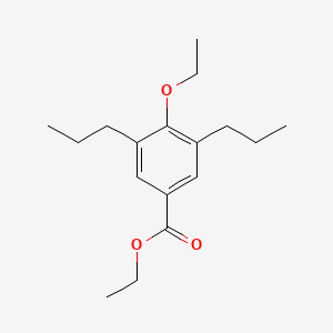 molecular formula C17H26O3 B3044825 Ethyl 4-ethoxy-3,5-dipropylbenzoate CAS No. 100482-26-6
