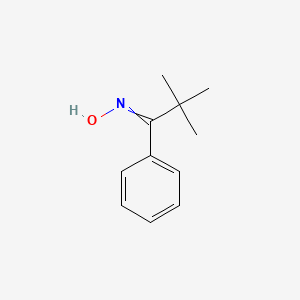 molecular formula C11H15NO B3044828 1-Propanone, 2,2-dimethyl-1-phenyl-, oxime, (E)- CAS No. 100485-49-2