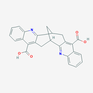 molecular formula C25H18N2O4 B304483 3,15-Diazahexacyclo[11.11.1.02,11.04,9.014,23.016,21]pentacosa-2,4,6,8,10,14,16,18,20,22-decaene-10,22-dicarboxylic acid 