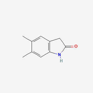 molecular formula C10H11NO B3044834 2H-吲哚-2-酮，1,3-二氢-5,6-二甲基- CAS No. 100487-73-8