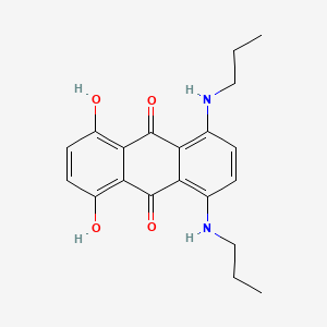molecular formula C20H22N2O4 B3044841 1,4-Dihydroxy-5,8-bis(propylamino)anthracene-9,10-dione CAS No. 100495-30-5